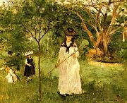 Berthe Morisot Chasing Butterflies china oil painting reproduction